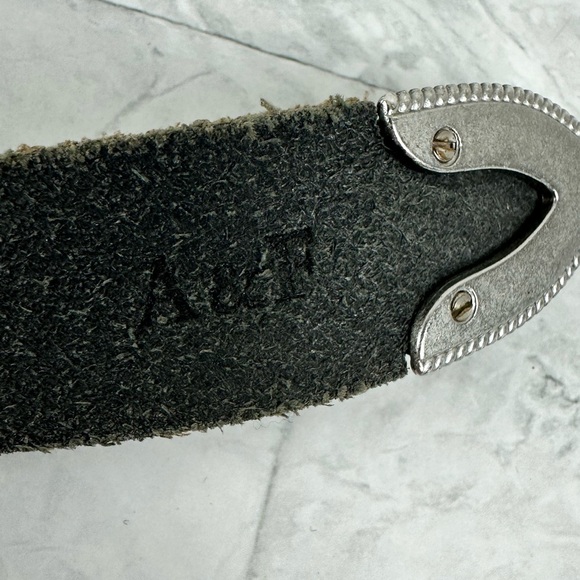 Abercrombie & Fitch genuine leather western belt - Picture 4 of 6